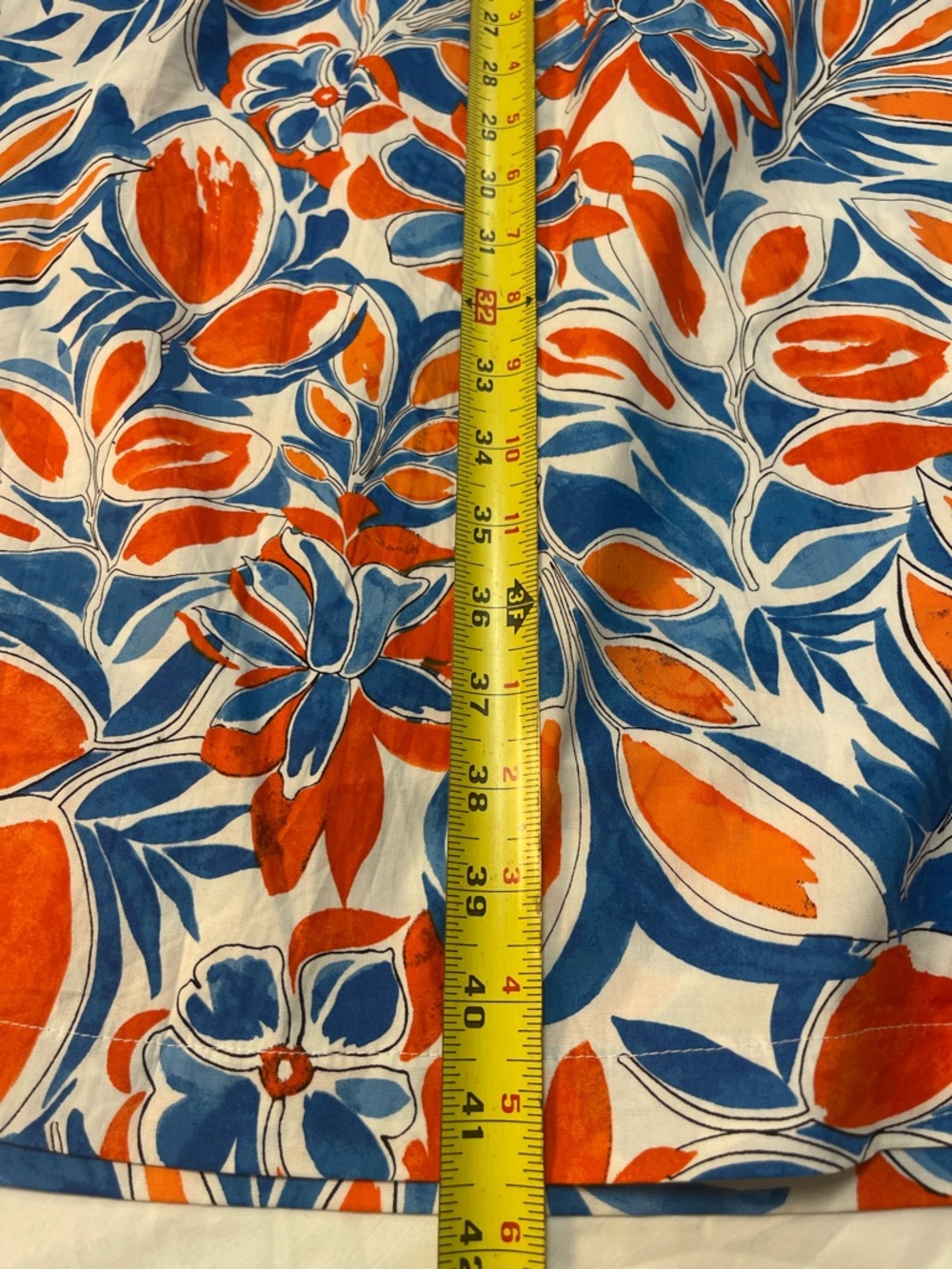 Maggy London Blue, Orange & White Floral Dress - Picture 10 of 10